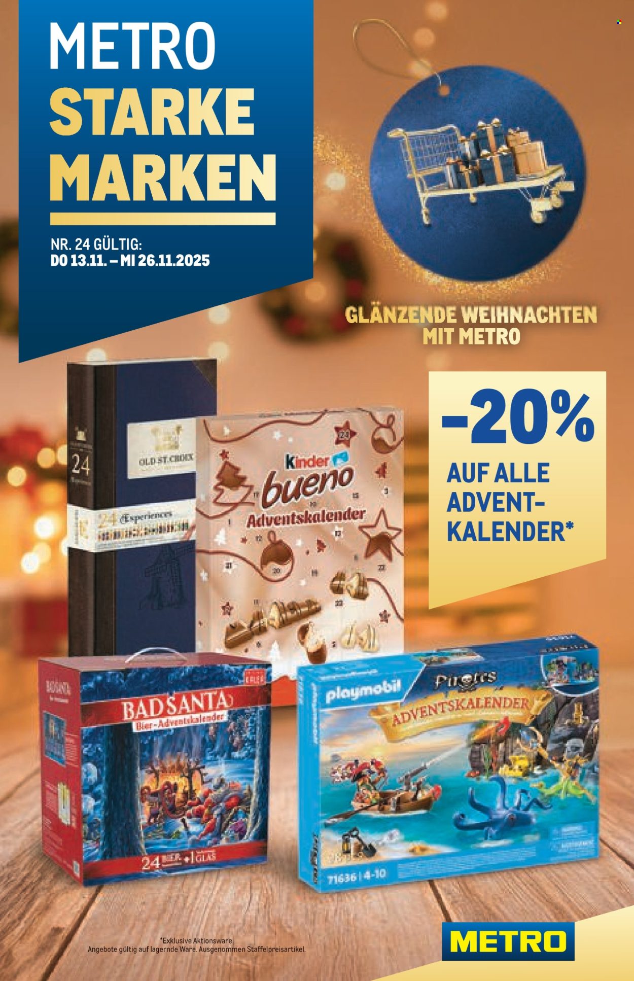 Angebote Metro - 13.11.2025 - 26.11.2025. Seite 1