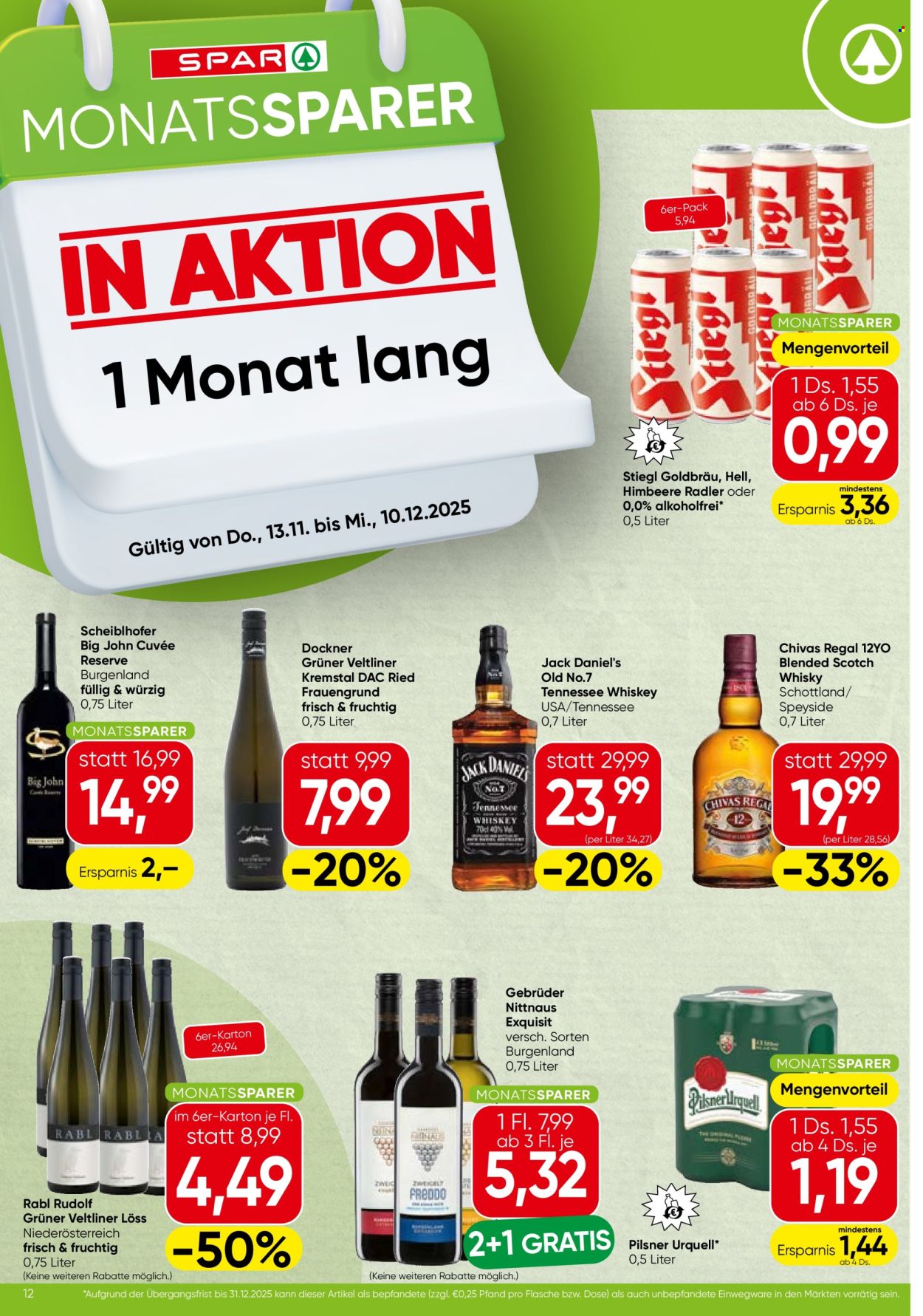 Angebote SPAR - 13.11.2025 - 10.12.2025. Seite 3