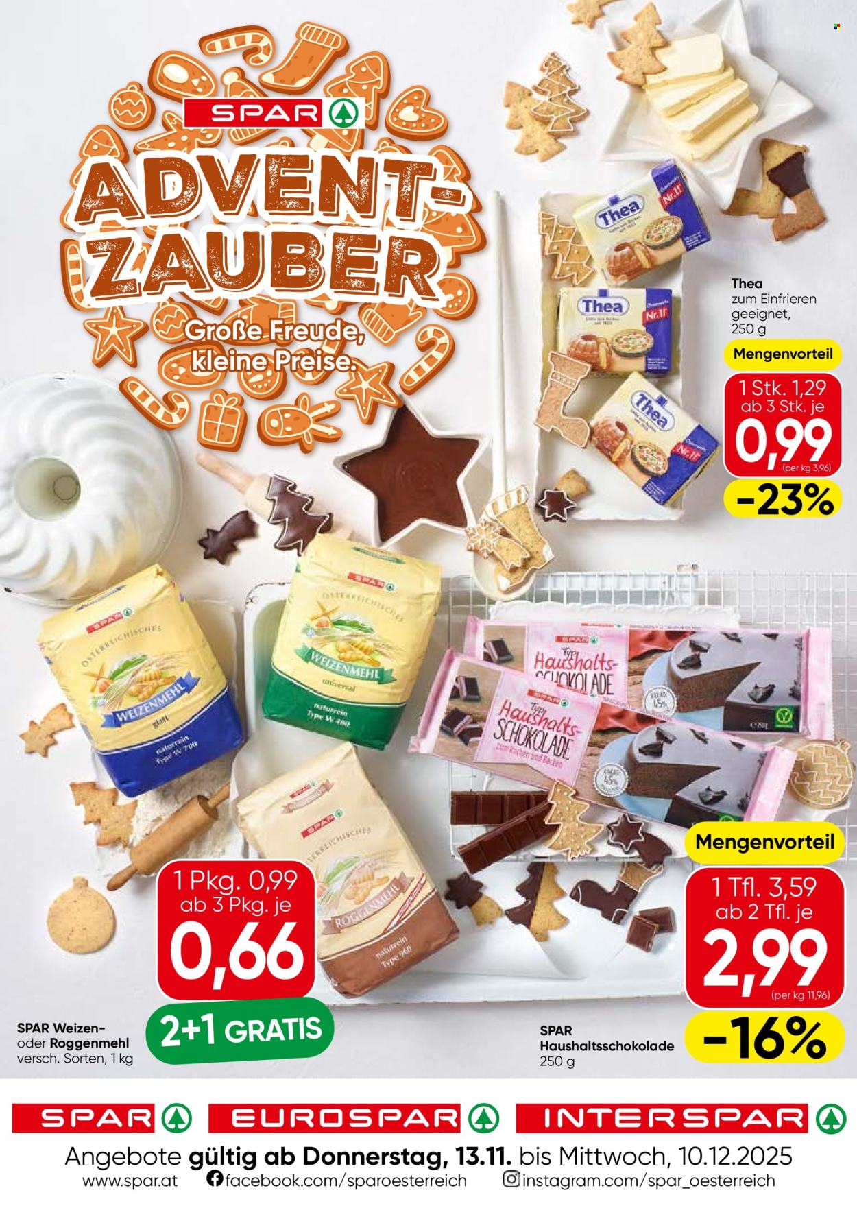 Angebote INTERSPAR - 13.11.2025 - 10.12.2025. Seite 1