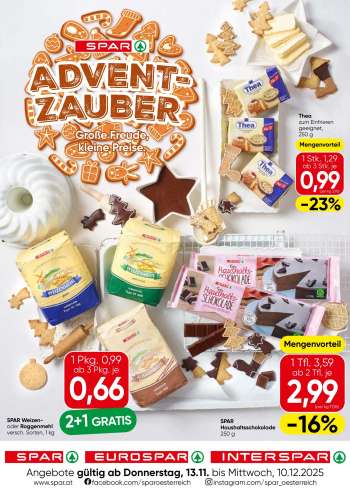 Angebote INTERSPAR - 13.11.2025 - 10.12.2025.