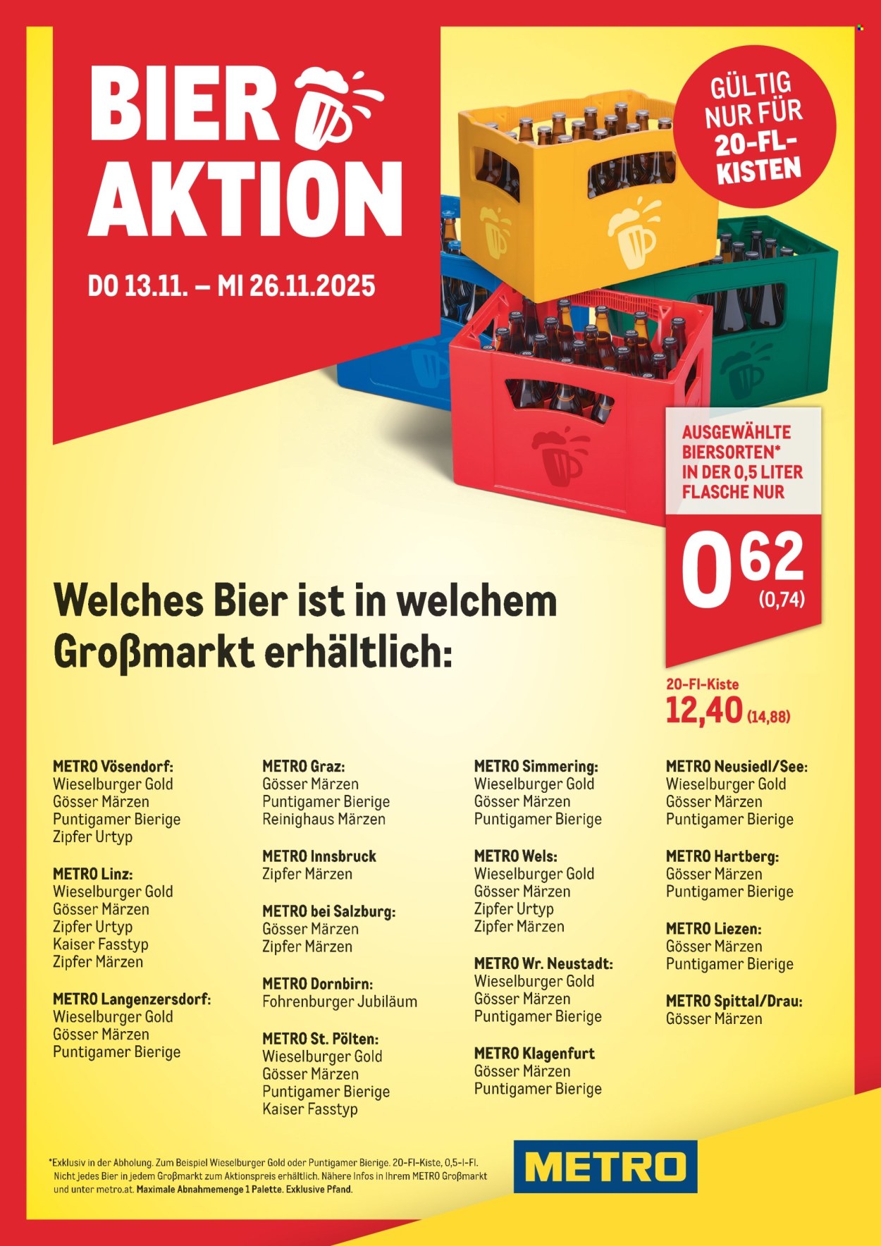 Angebote Metro - 13.11.2025 - 26.11.2025. Seite 1
