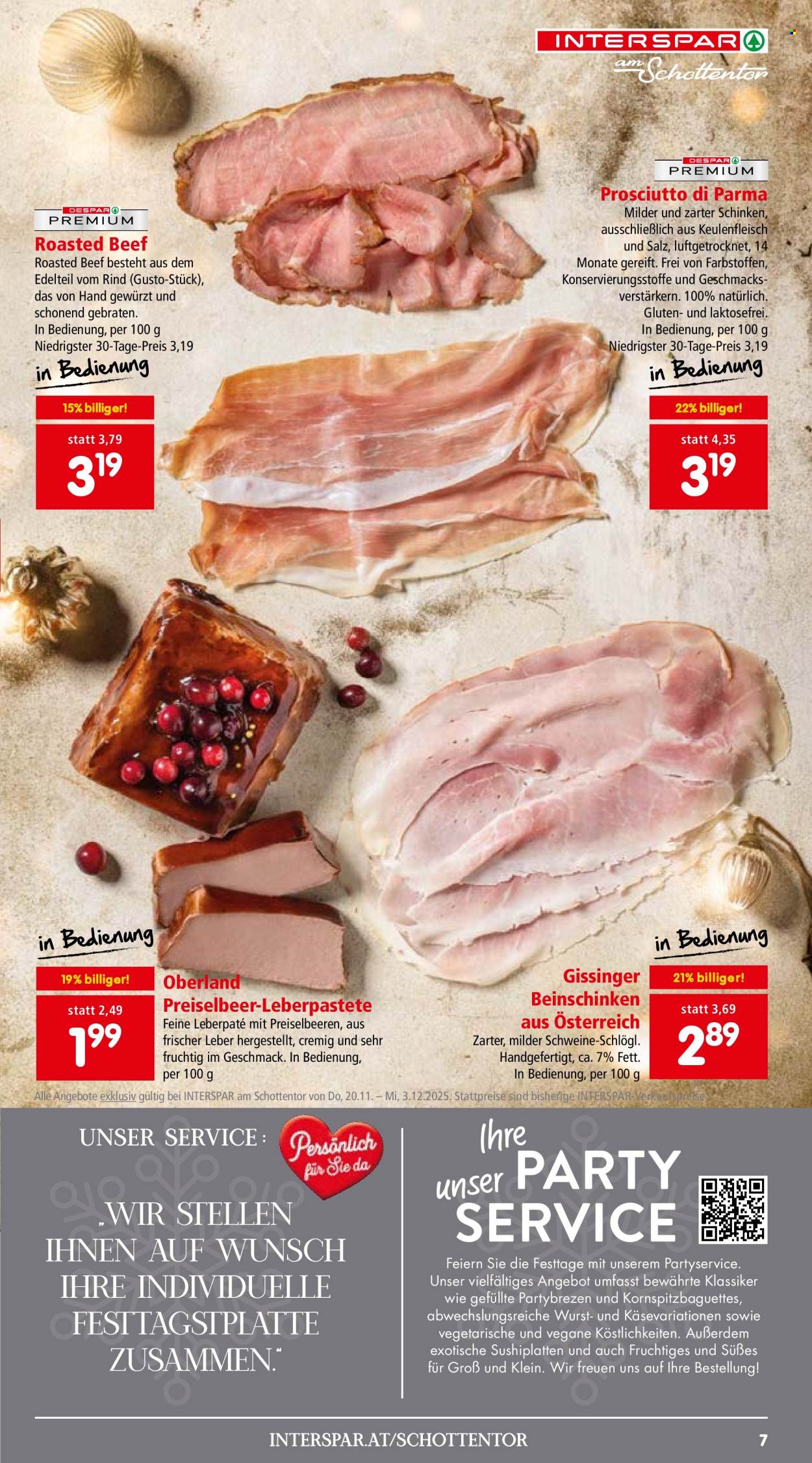 Angebote INTERSPAR - 20.11.2025 - 3.12.2025. Seite 7