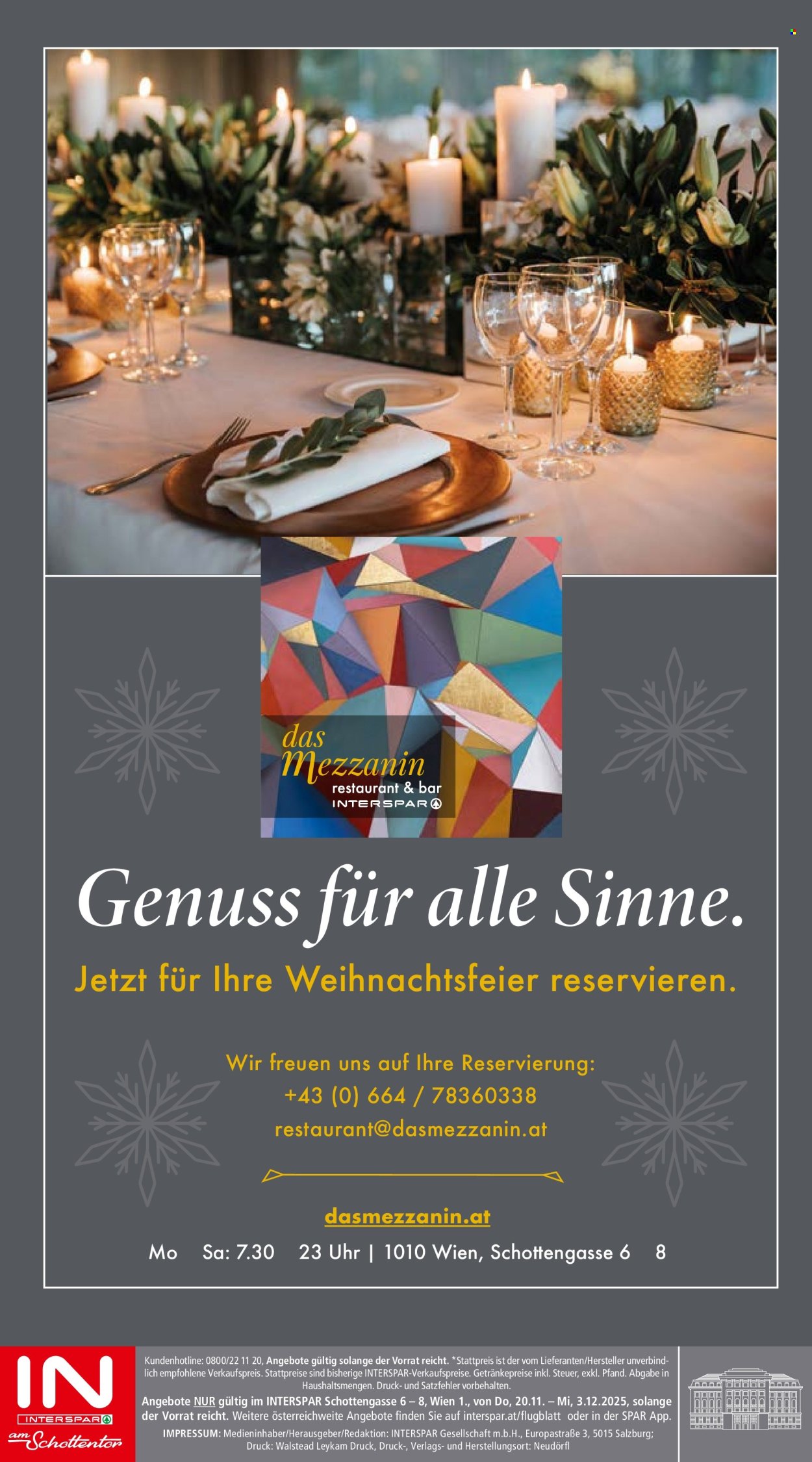Angebote INTERSPAR - 20.11.2025 - 3.12.2025. Seite 20