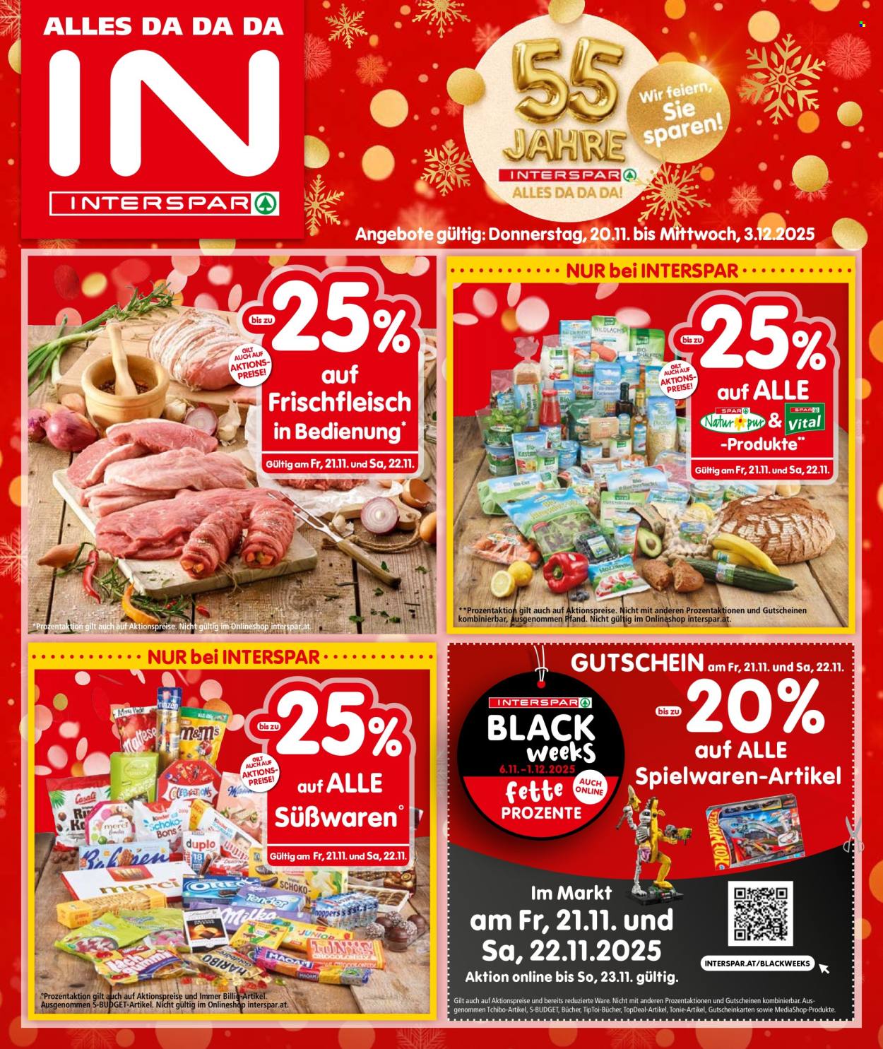 Angebote INTERSPAR - 20.11.2025 - 3.12.2025. Seite 1
