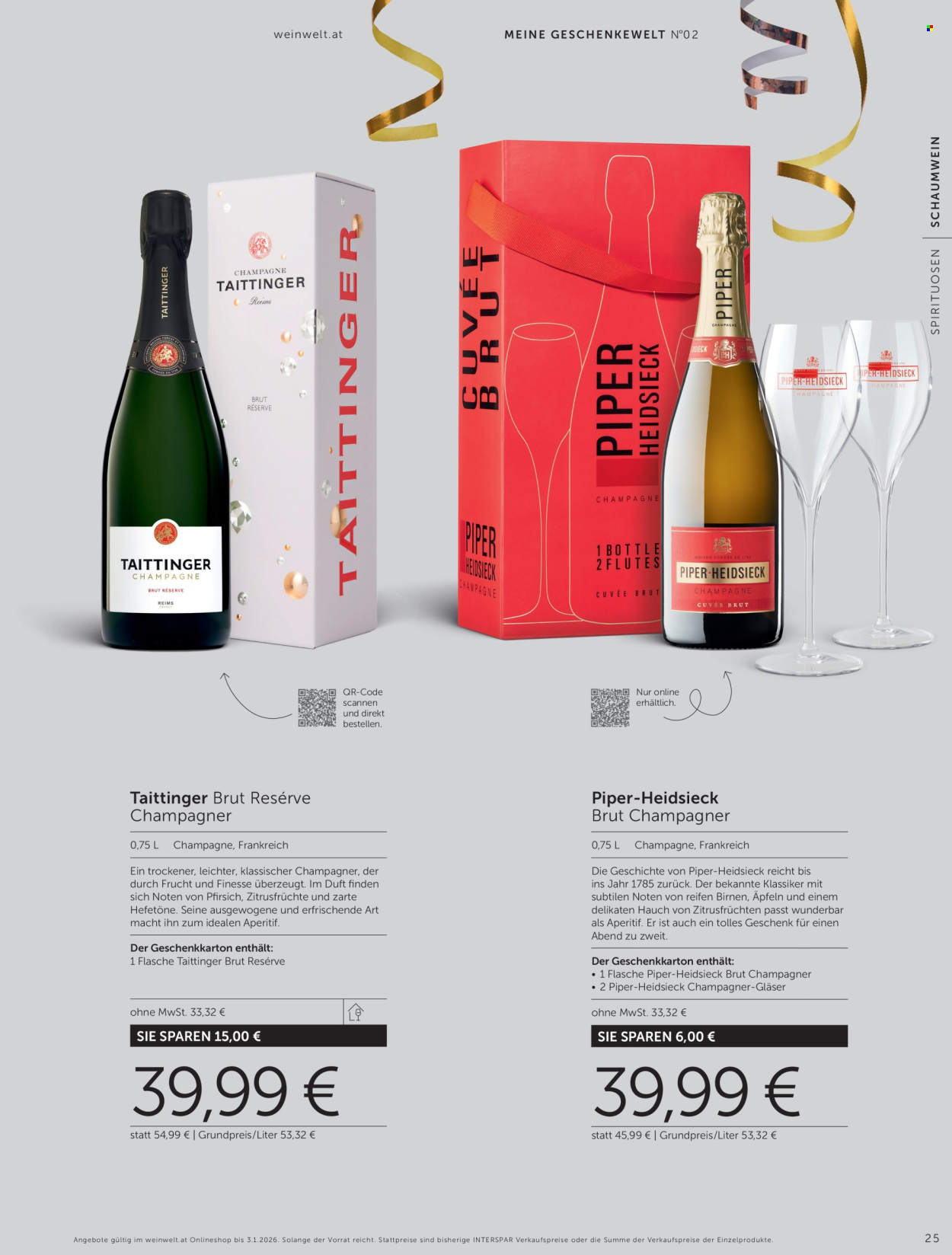 Angebote INTERSPAR - 20.11.2025 - 3.1.2026. Seite 25