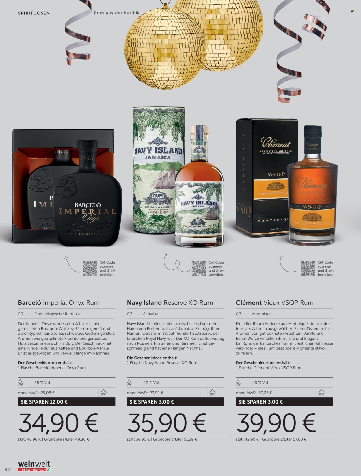 Angebote INTERSPAR - 20.11.2025 - 3.1.2026. Seite 44
