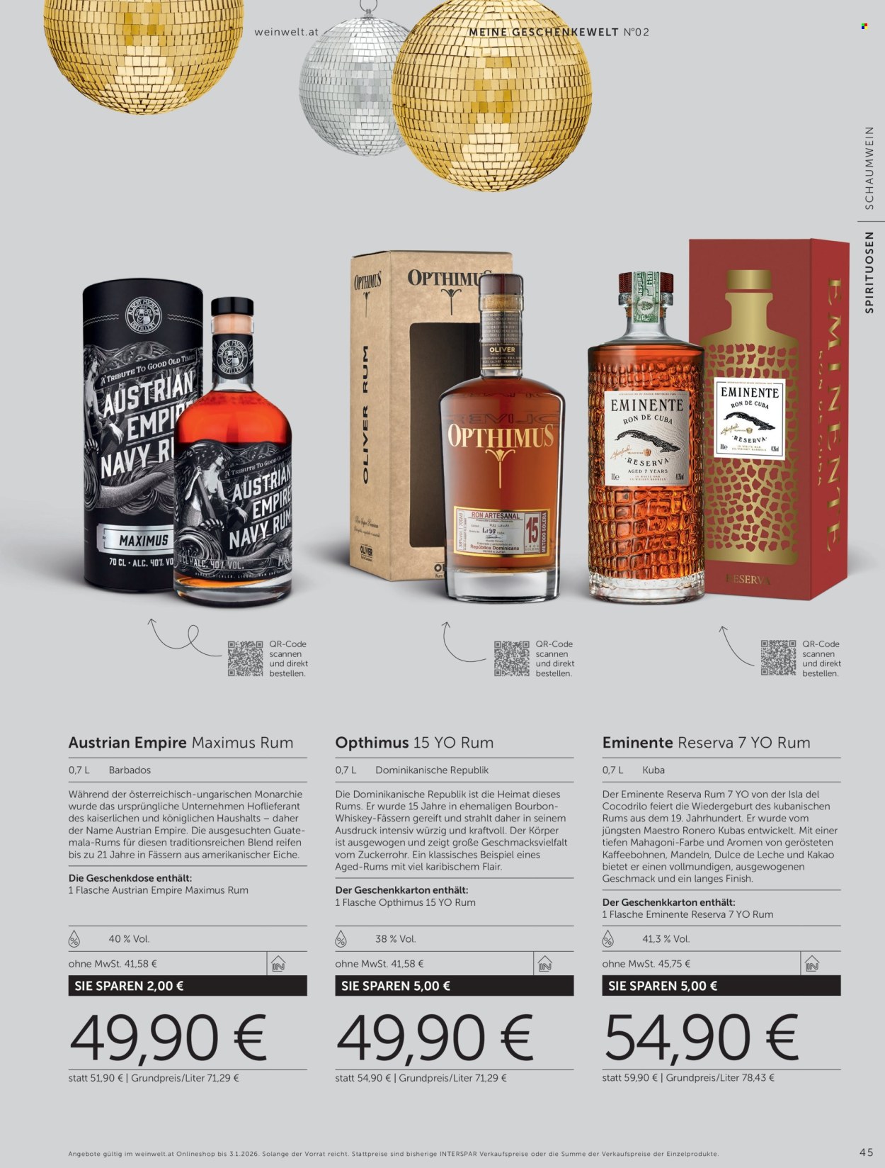 Angebote INTERSPAR - 20.11.2025 - 3.1.2026. Seite 45