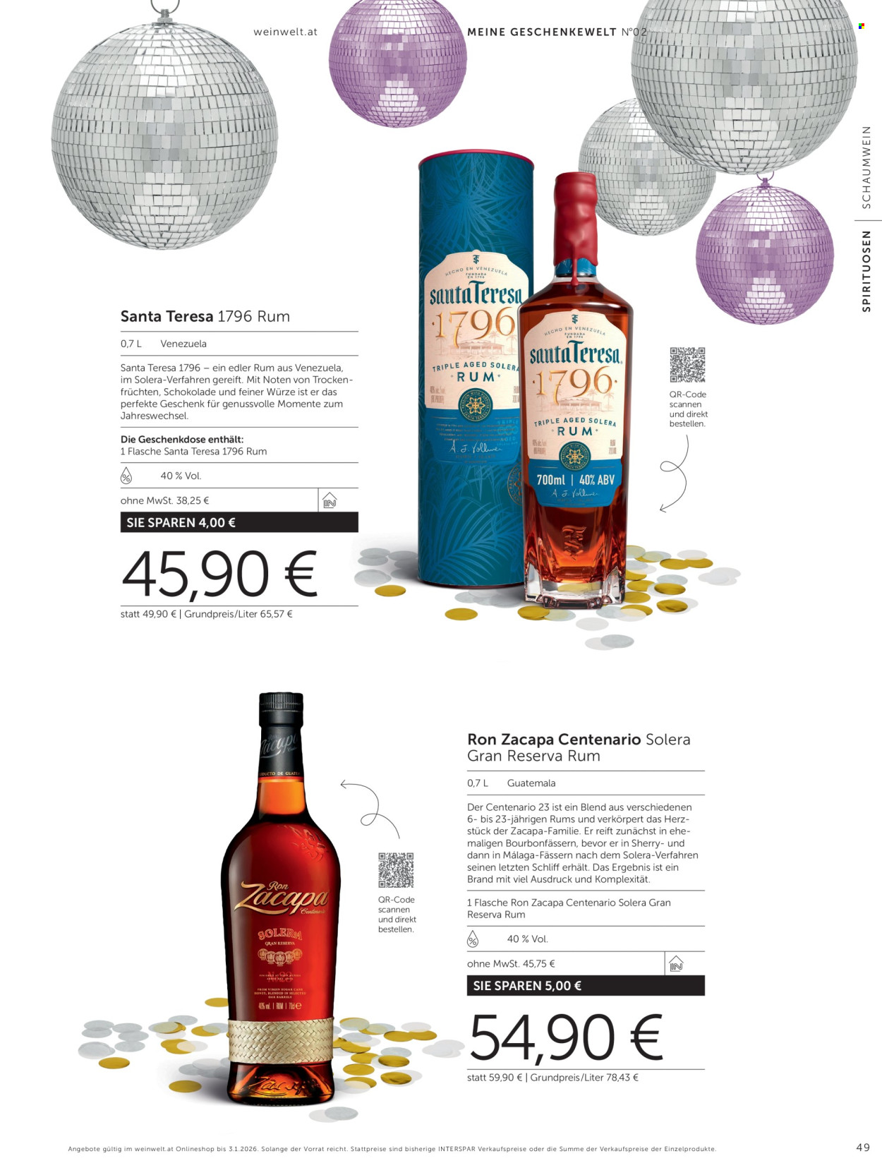 Angebote INTERSPAR - 20.11.2025 - 3.1.2026. Seite 49