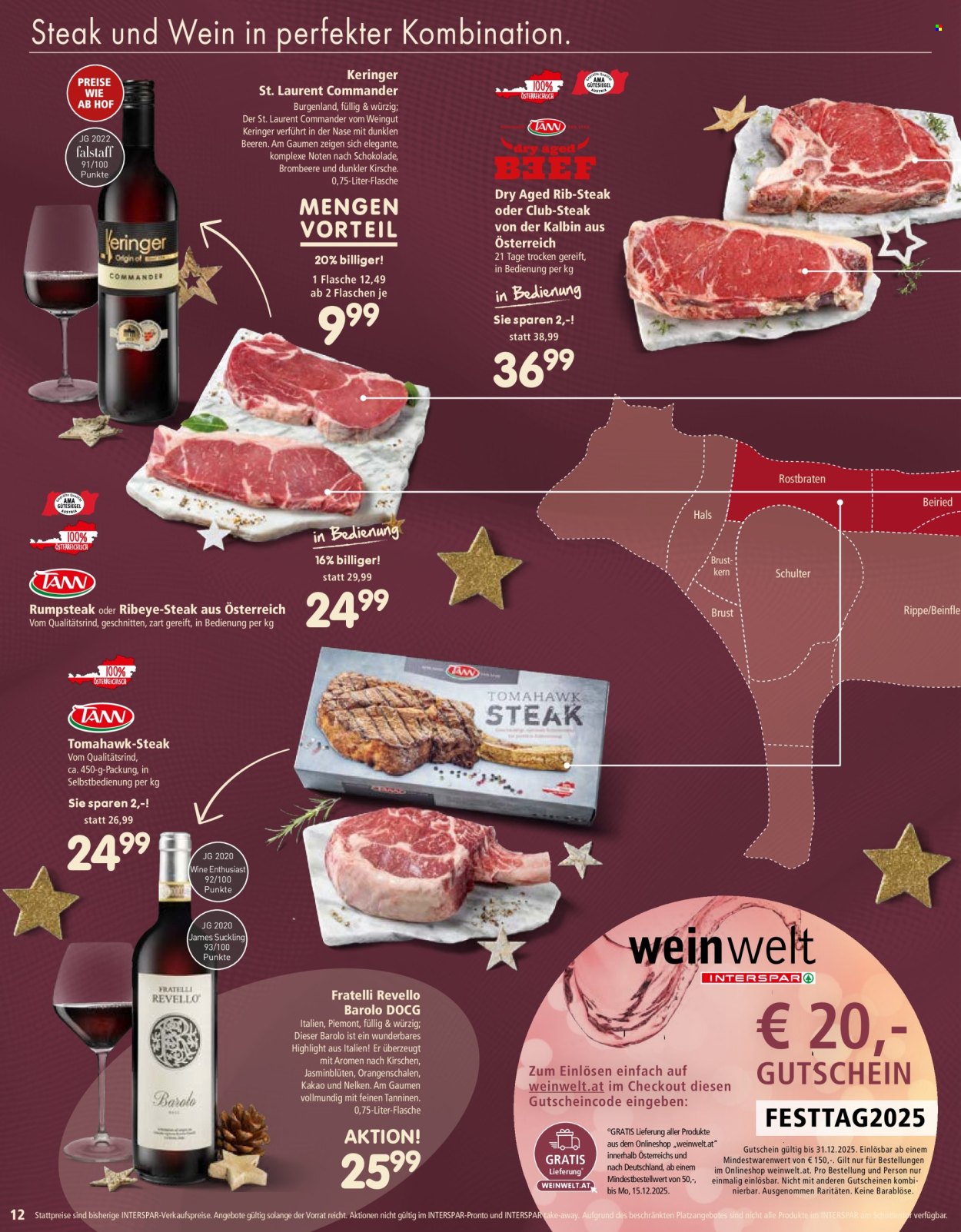 Angebote INTERSPAR - 20.11.2025 - 31.12.2025. Seite 12