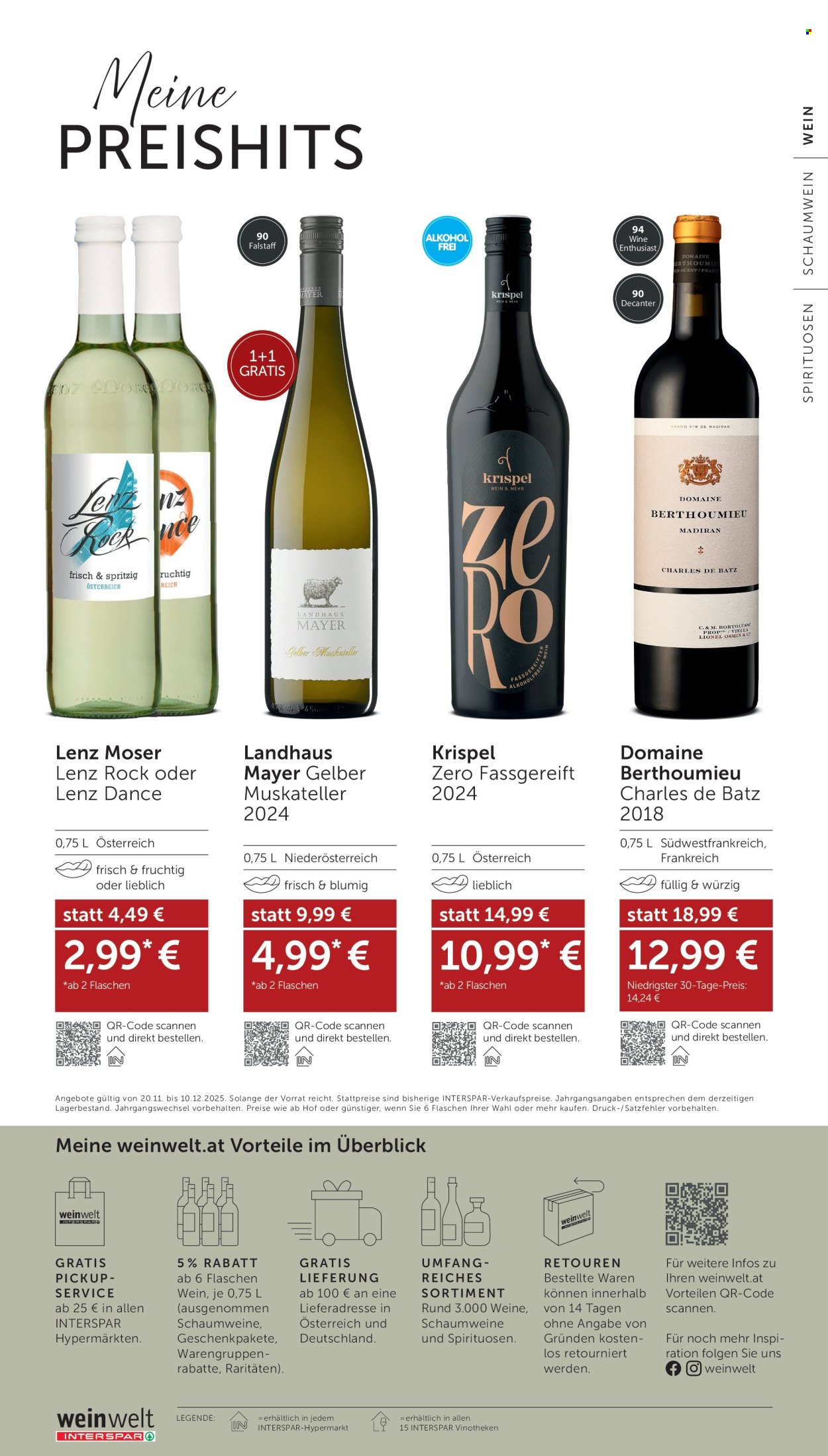 Angebote INTERSPAR - 20.11.2025 - 10.12.2025. Seite 32