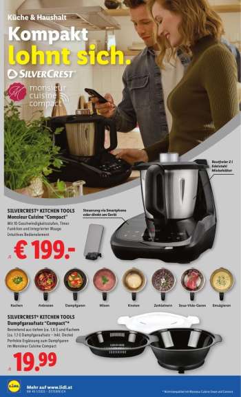 thumbnail - SILVERCREST® KITCHEN TOOLS Dampfgaraufsatz “Compact“