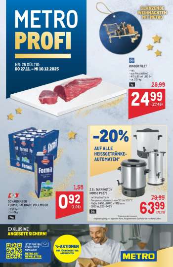 Angebote Metro - 27.11.2025 - 10.12.2025.
