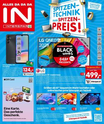 Angebote INTERSPAR - 27.11.2025 - 17.12.2025.