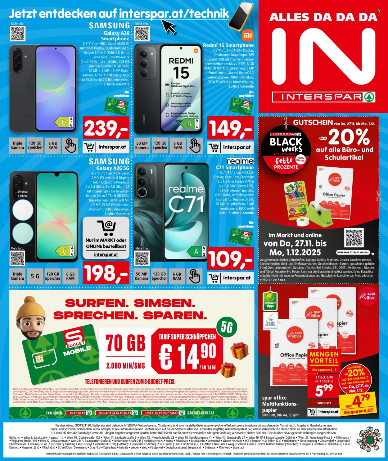Angebote INTERSPAR - 27.11.2025 - 17.12.2025. Seite 4