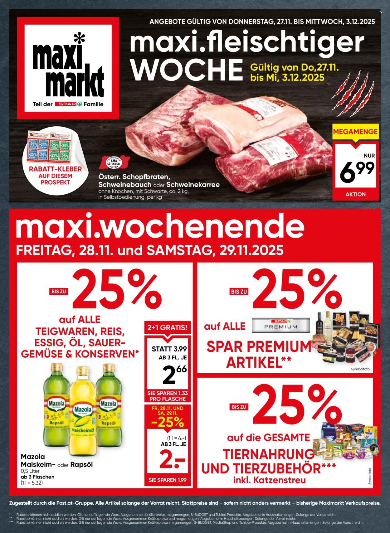 Angebote Maximarkt - 27.11.2025 - 3.12.2025. Seite 1