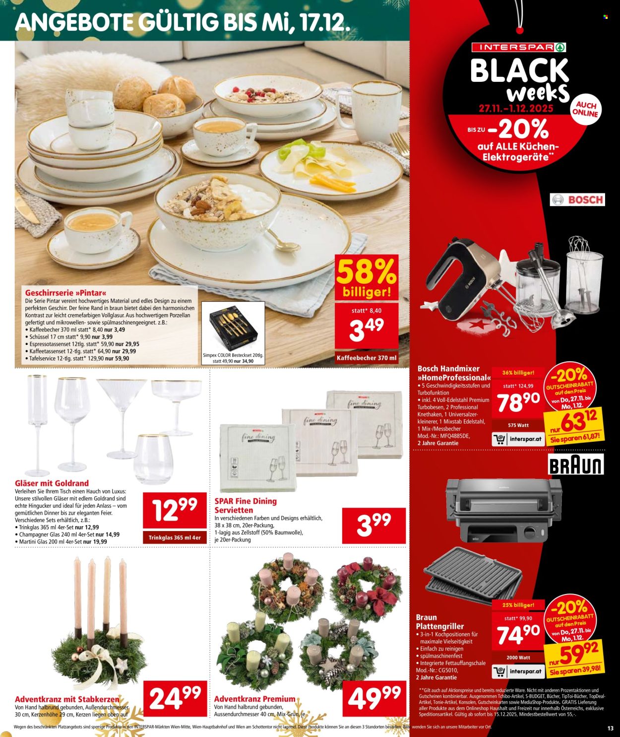 Angebote INTERSPAR - 27.11.2025 - 3.12.2025. Seite 14