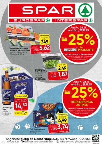 Angebote SPAR - 27.11.2025 - 3.12.2025.