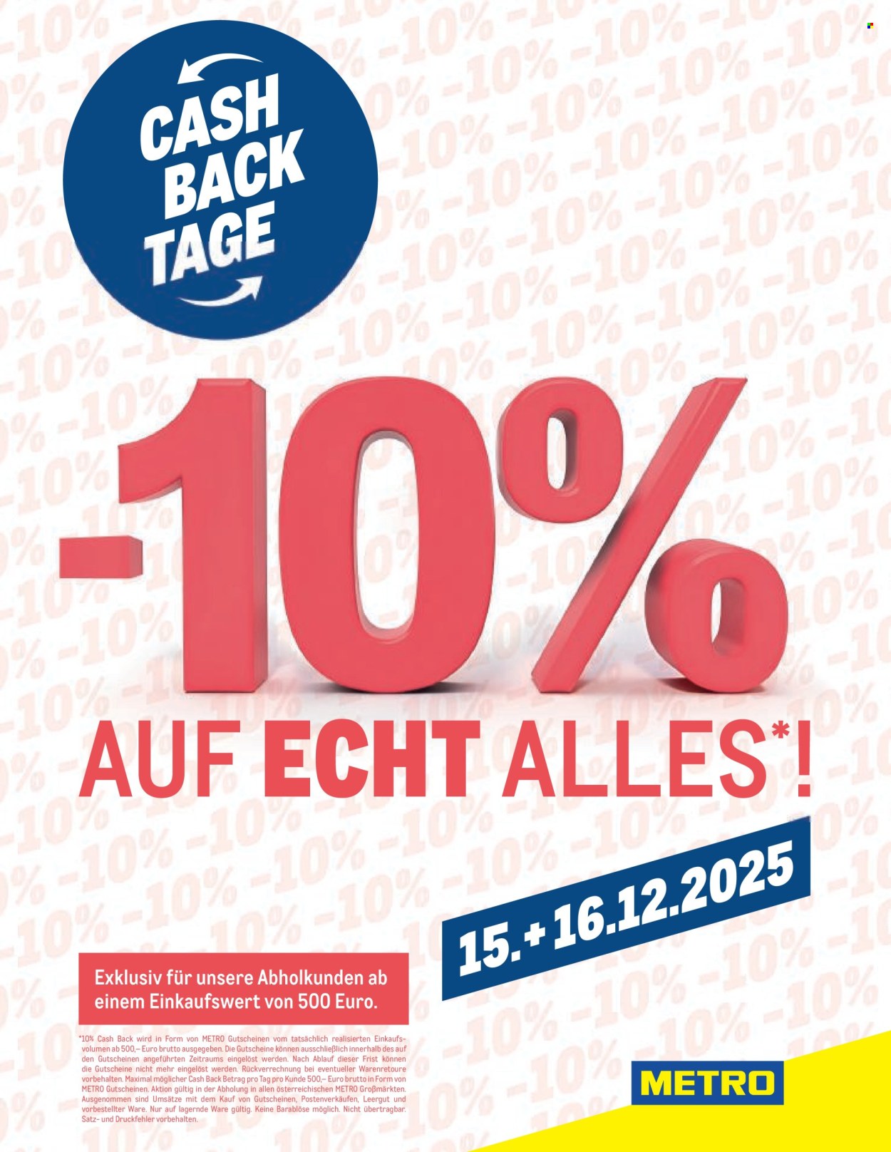 Angebote Metro - 15.12.2025 - 16.12.2025. Seite 1