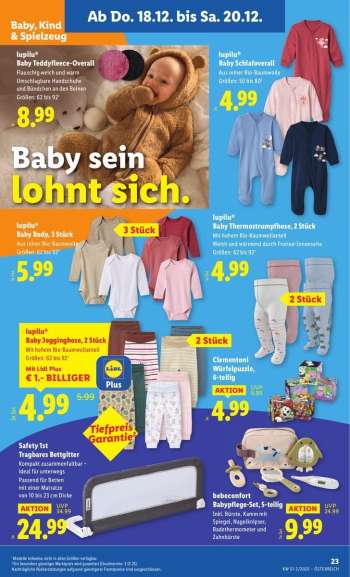 thumbnail - lupilu® Baby Jogginghose, 2 Stück