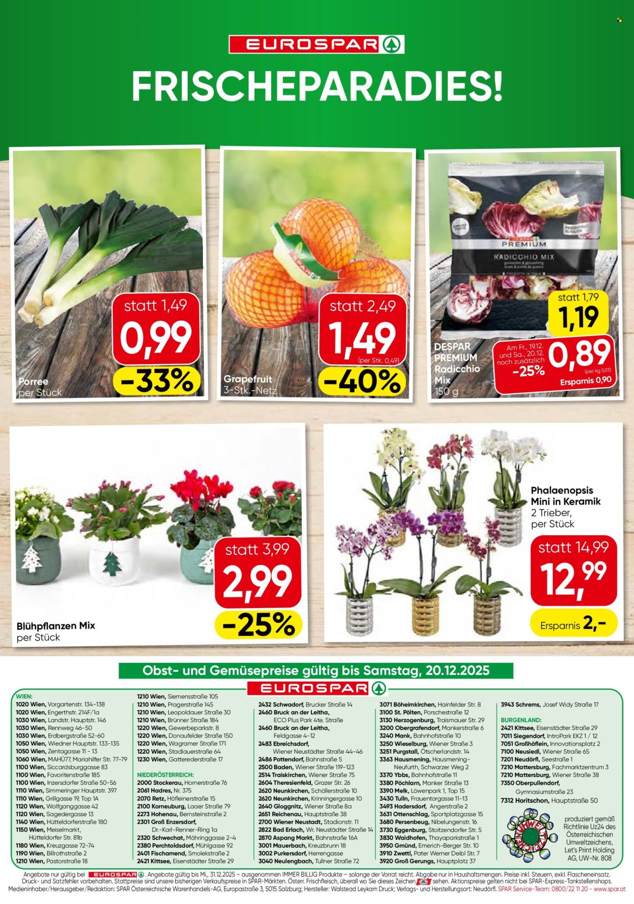 Angebote EUROSPAR - 18.12.2025 - 31.12.2025. Seite 20