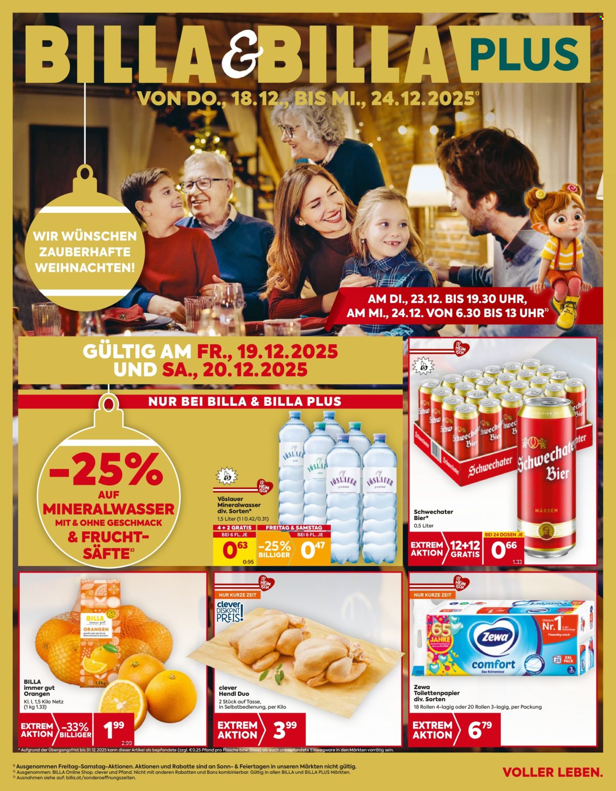 Angebote Billa - 18.12.2025 - 24.12.2025. Seite 1