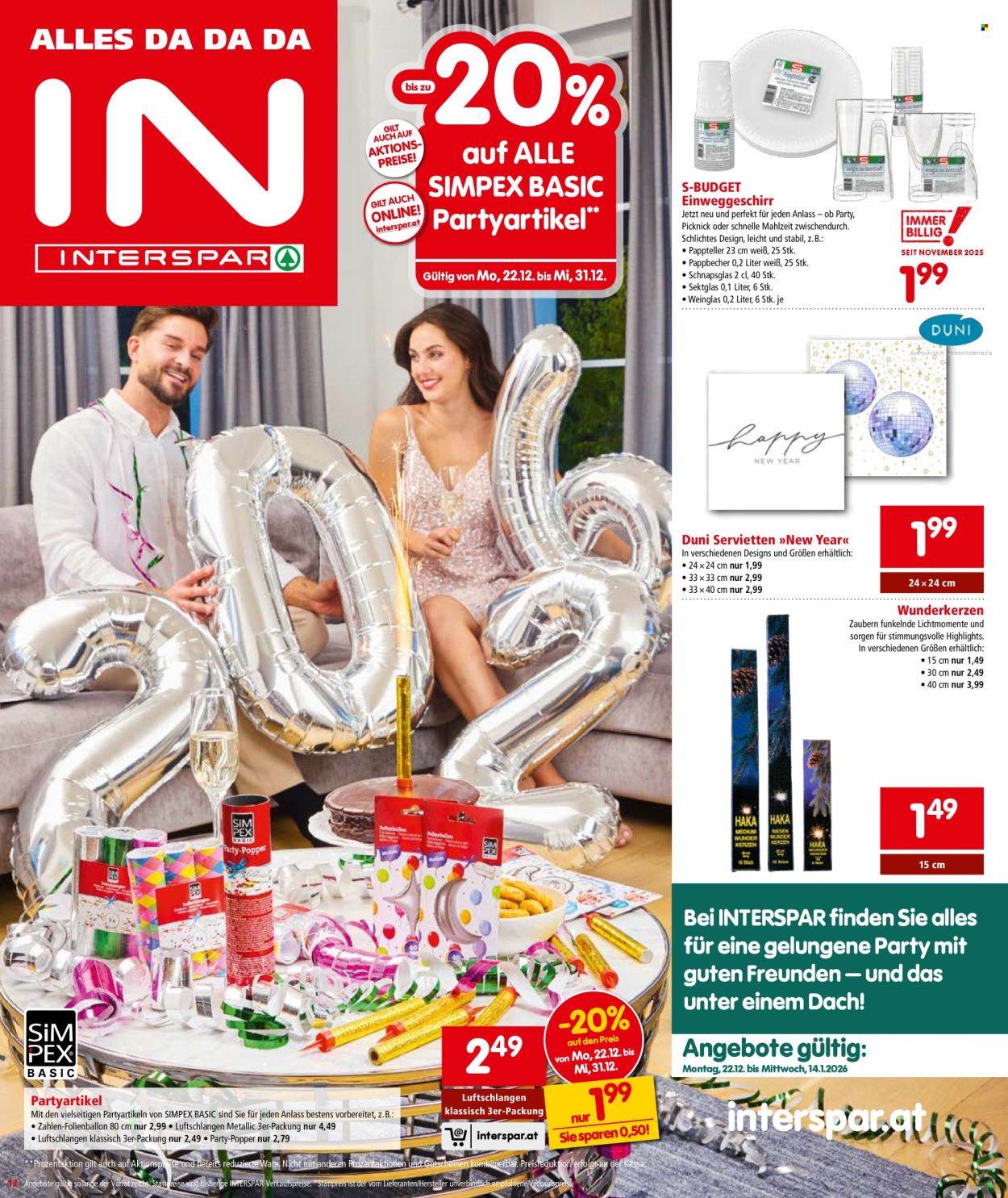 Angebote INTERSPAR - 23.12.2025 - 31.12.2025. Seite 12