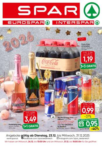 Angebote SPAR - 23.12.2025 - 31.12.2025.
