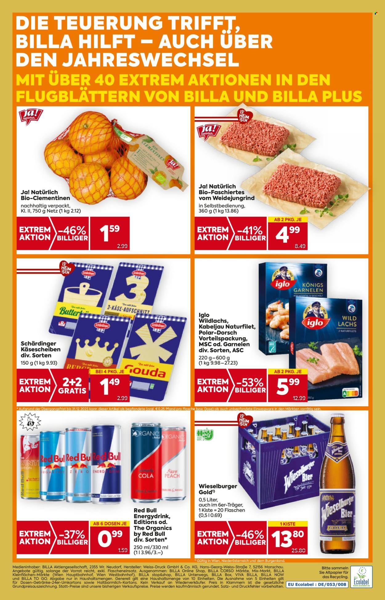 Angebote Billa - 27.12.2025 - 31.12.2025. Seite 16