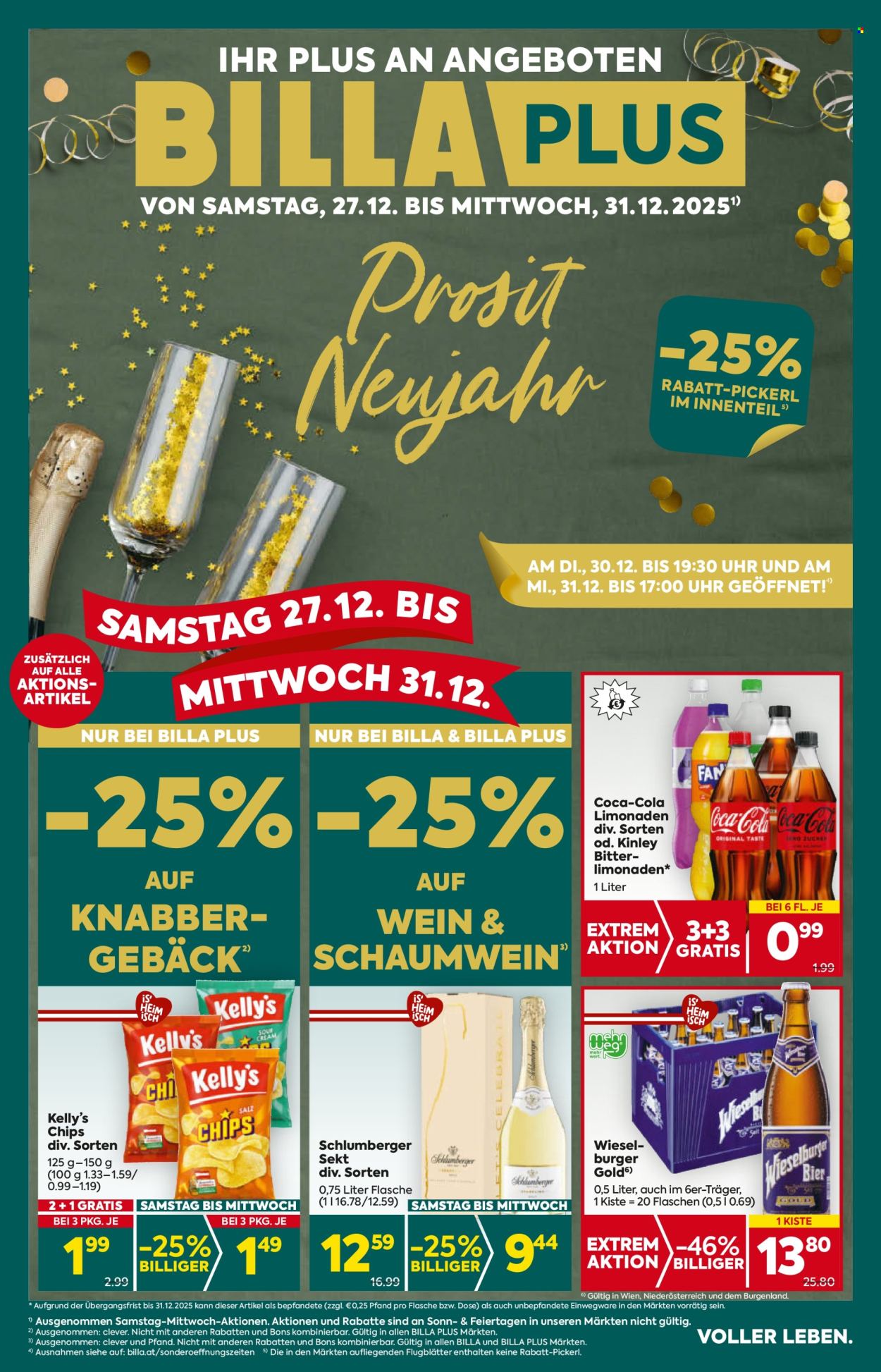 Angebote Billa Plus - 27.12.2025 - 31.12.2025. Seite 1