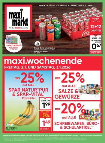 Angebote Maximarkt - 2.1.2026 - 7.1.2026.