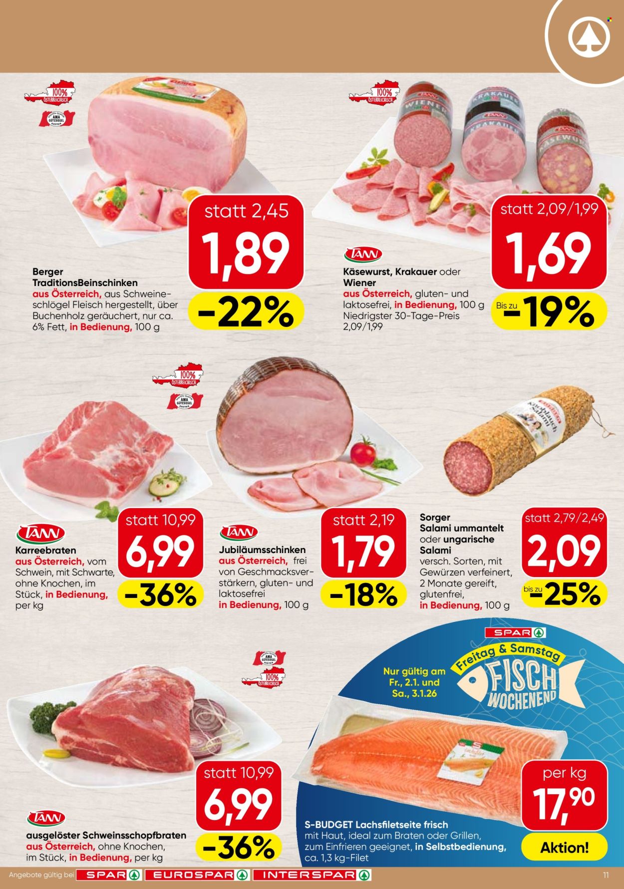 Angebote SPAR - 2.1.2026 - 14.1.2026. Seite 11