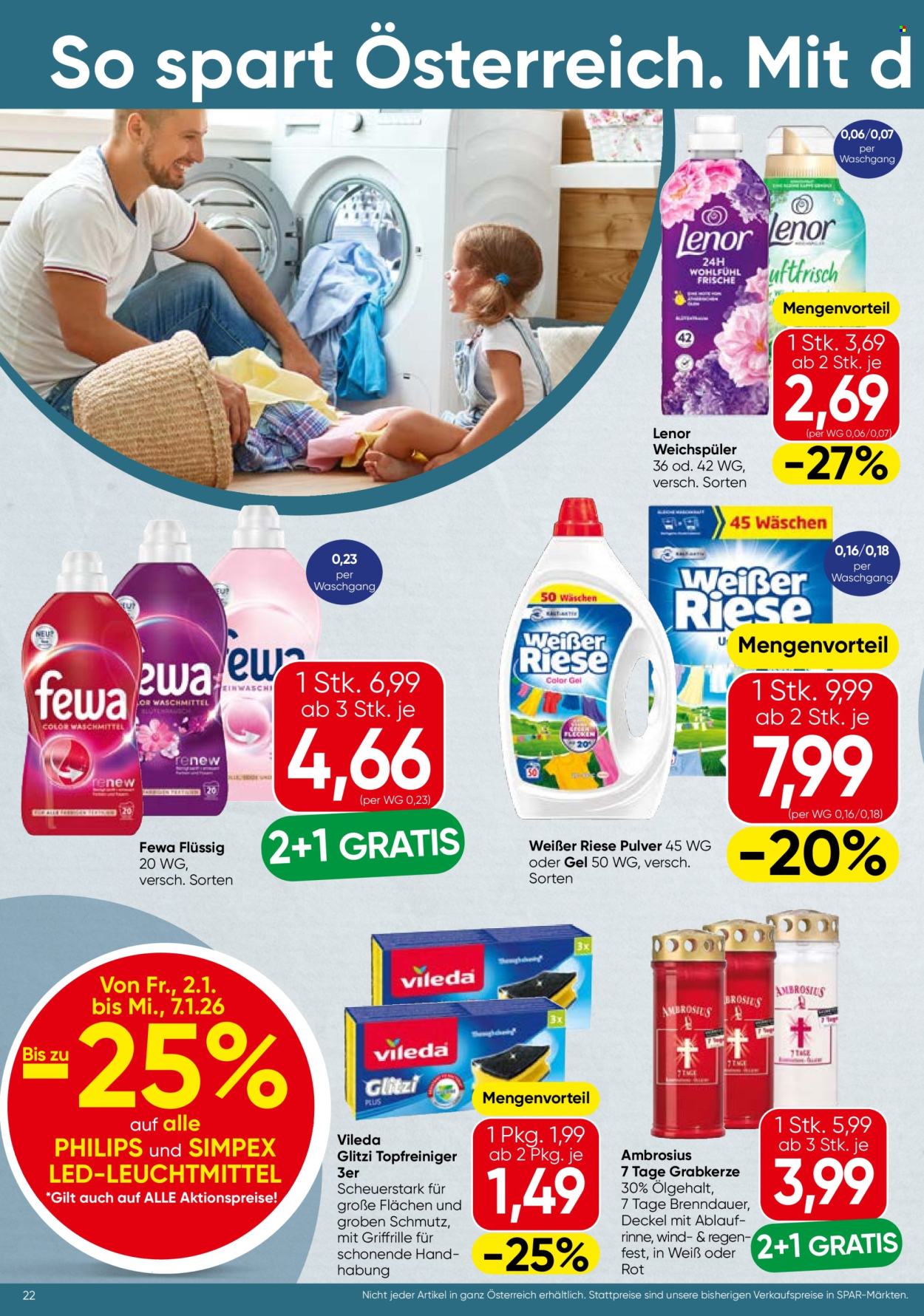 Angebote SPAR - 2.1.2026 - 14.1.2026. Seite 22