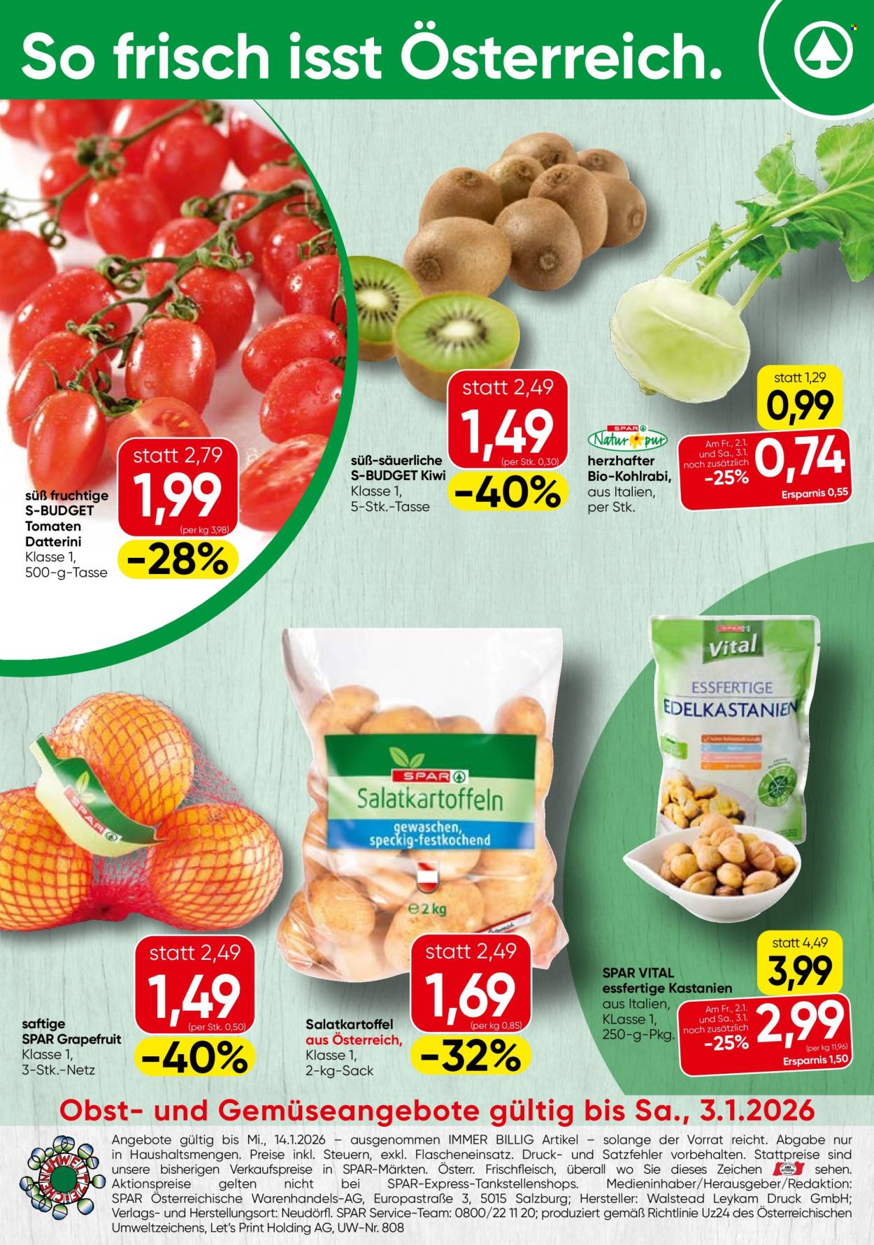 Angebote SPAR - 2.1.2026 - 14.1.2026. Seite 24
