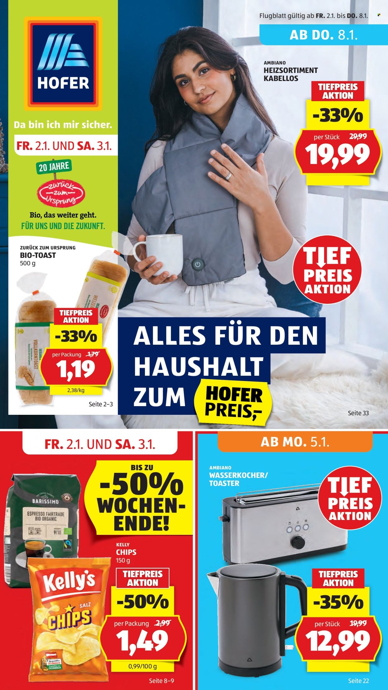 Angebote Hofer - 2.1.2026 - 8.1.2026. Seite 1