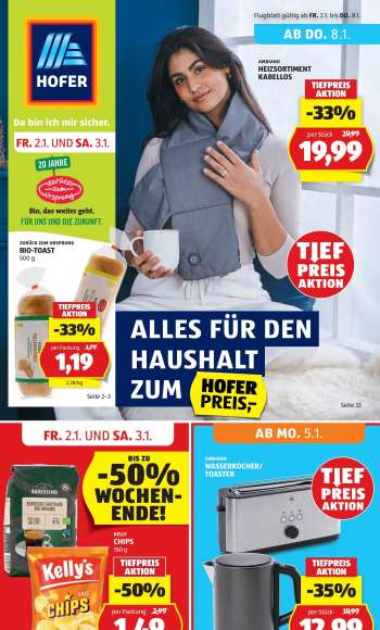 Angebote Hofer - 2.1.2026 - 8.1.2026.