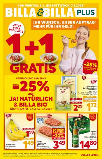 Angebote Billa - 2.1.2026 - 7.1.2026.