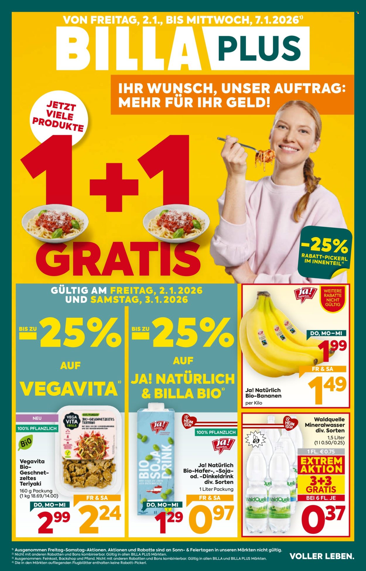 Angebote Billa Plus - 2.1.2026 - 7.1.2026. Seite 1
