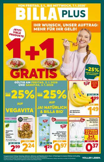 Angebote Billa Plus - 2.1.2026 - 7.1.2026.