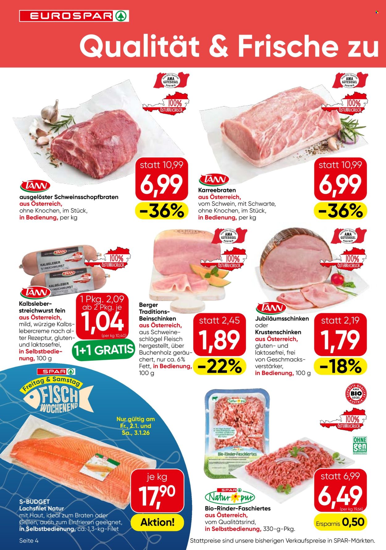 Angebote EUROSPAR - 2.1.2026 - 14.1.2026. Seite 4