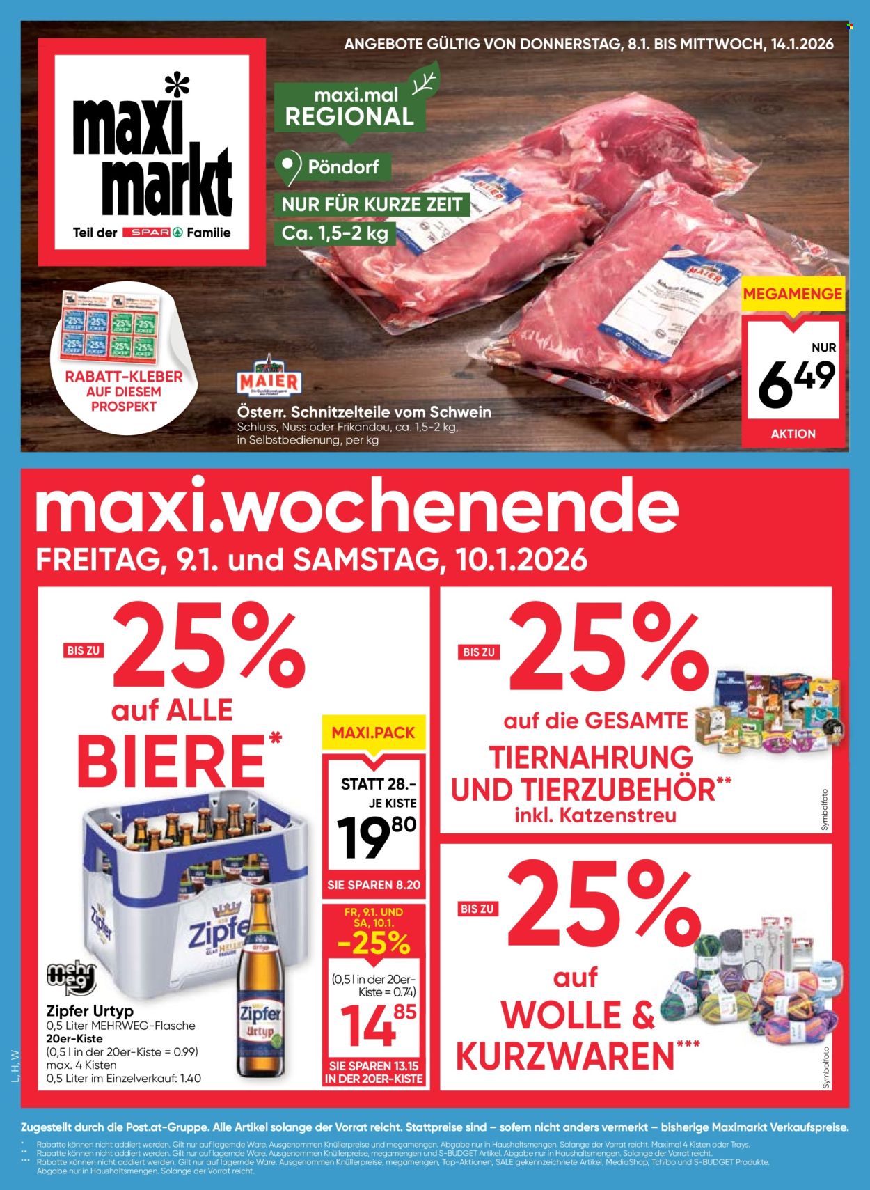 Angebote Maximarkt - 8.1.2026 - 14.1.2026. Seite 1