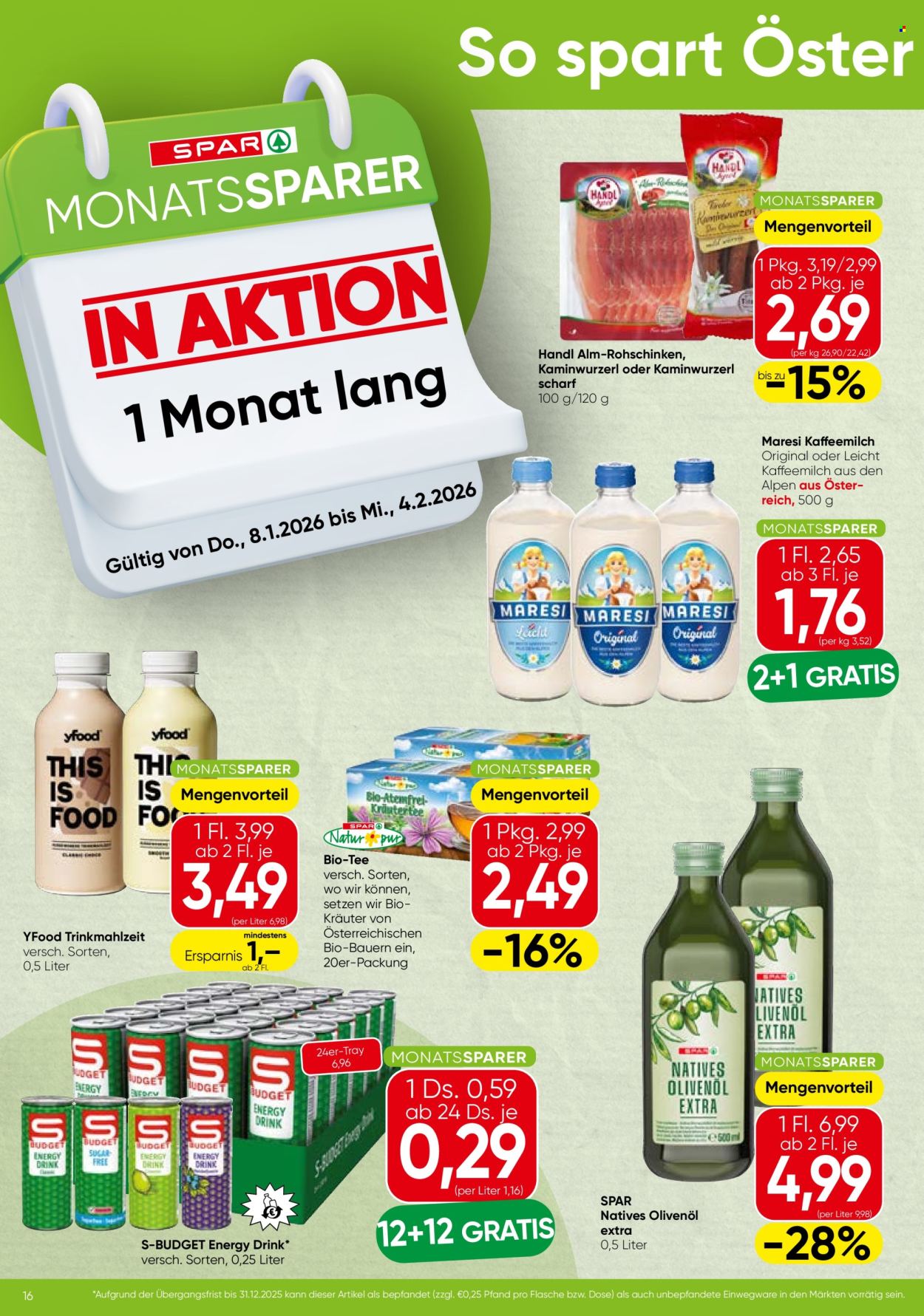 Angebote SPAR - 8.1.2026 - 14.1.2026. Seite 16