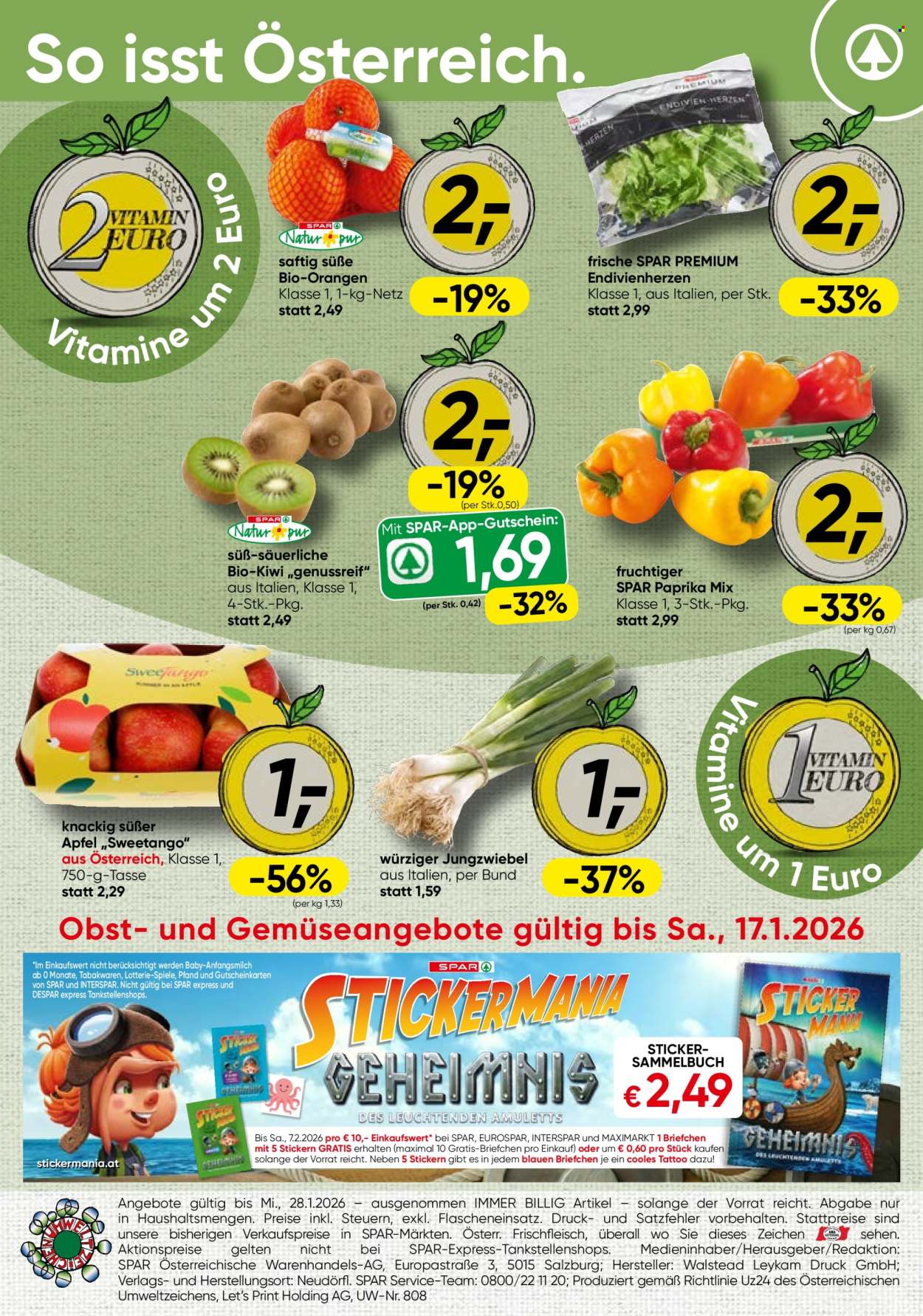 Angebote SPAR - 12.1.2026 - 17.1.2026. Seite 1