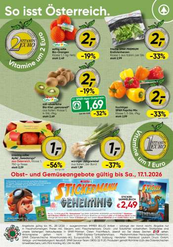 Angebote SPAR - 12.1.2026 - 17.1.2026.