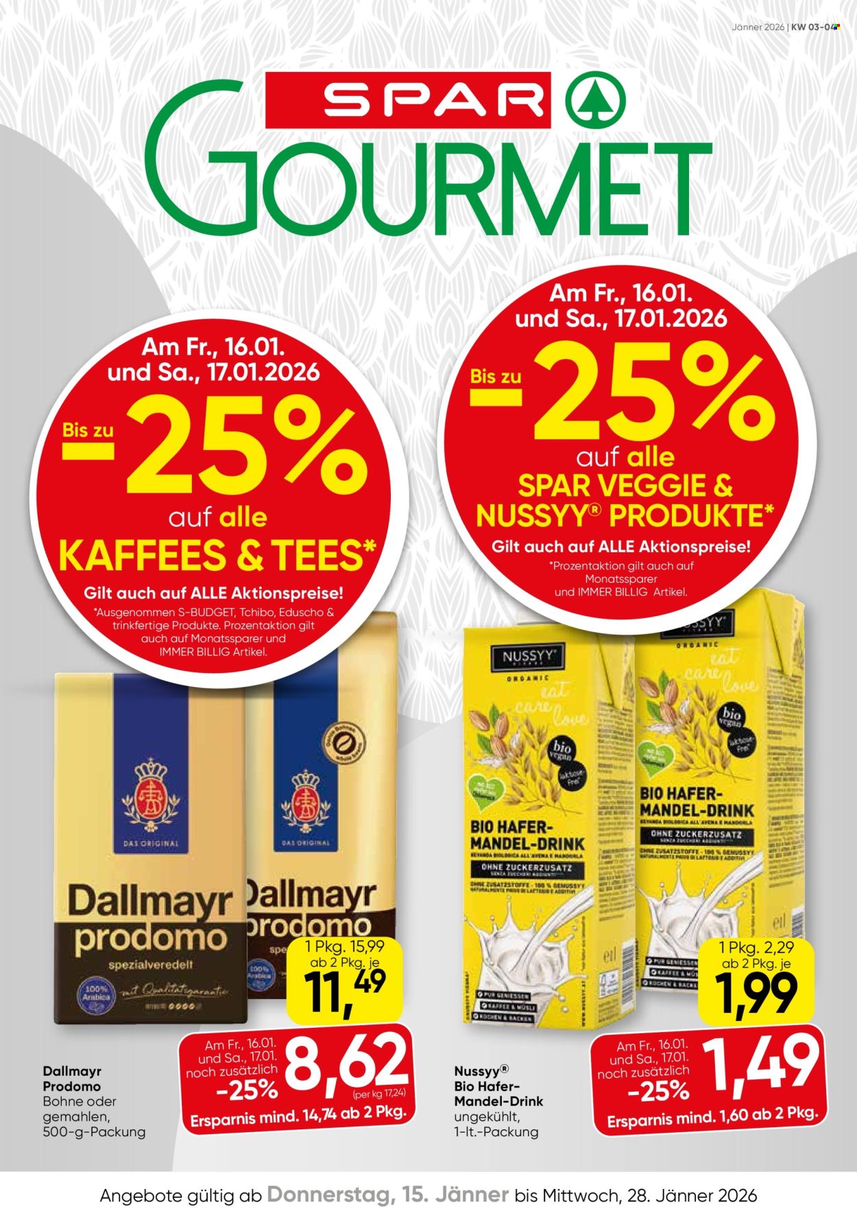 Angebote SPAR - 15.1.2026 - 28.1.2026. Seite 1