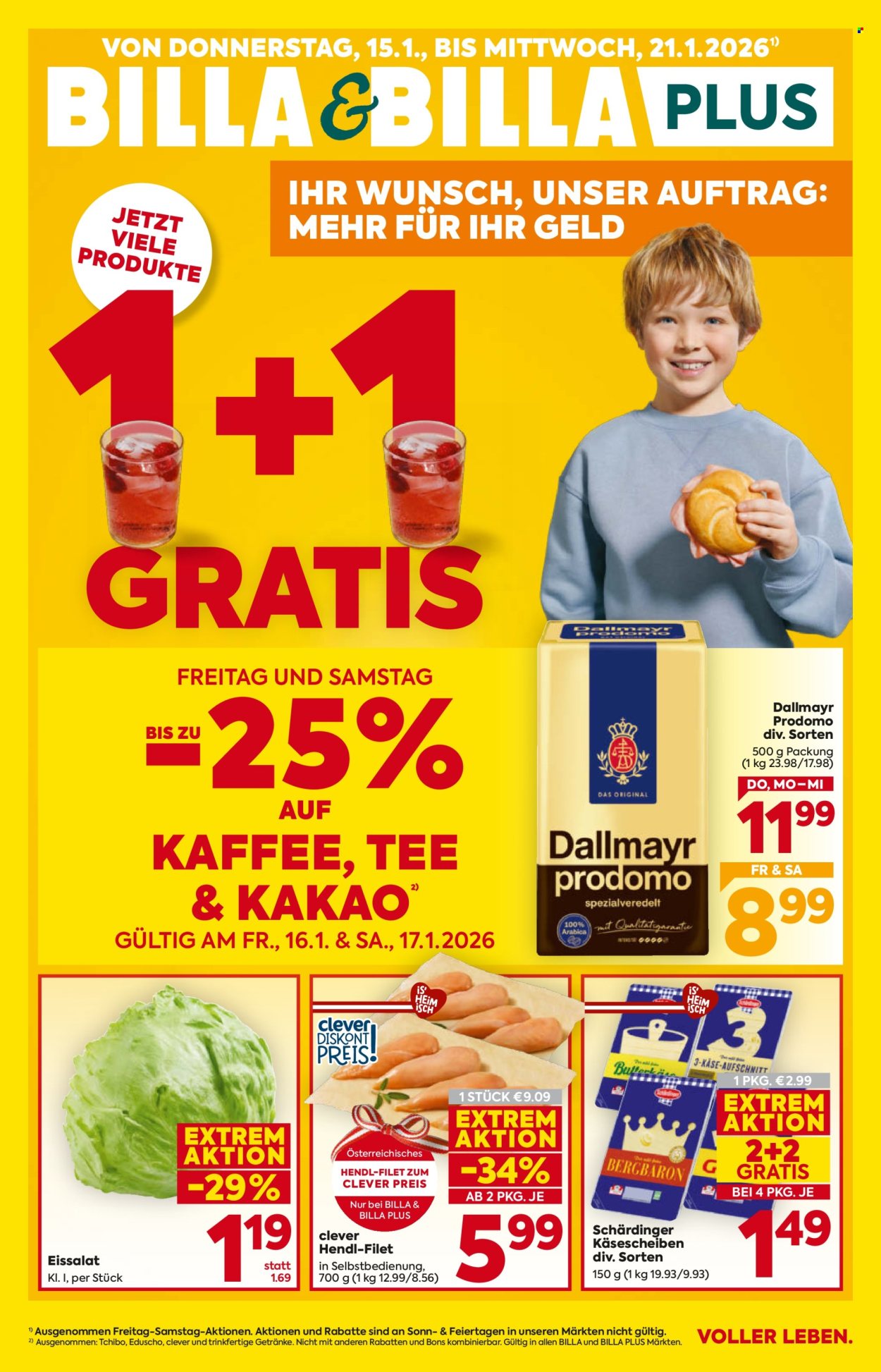 Angebote Billa - 15.1.2026 - 21.1.2026. Seite 1