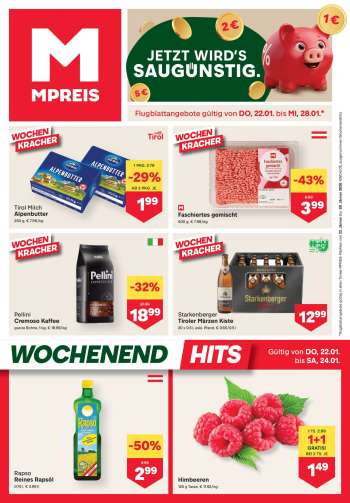 Angebote MPREIS - 22.1.2026 - 28.1.2026.