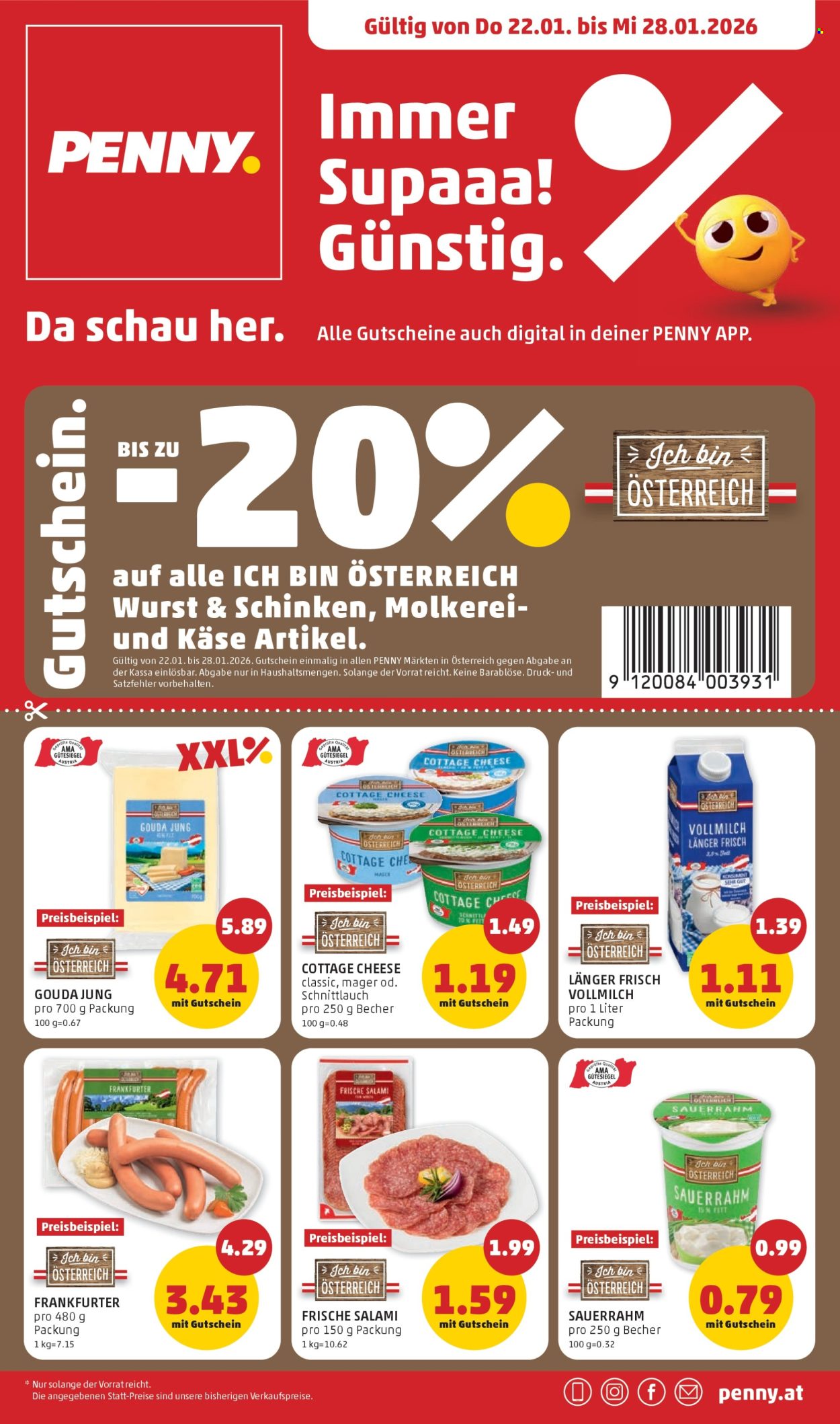 Angebote Penny - 22.1.2026 - 28.1.2026. Seite 1