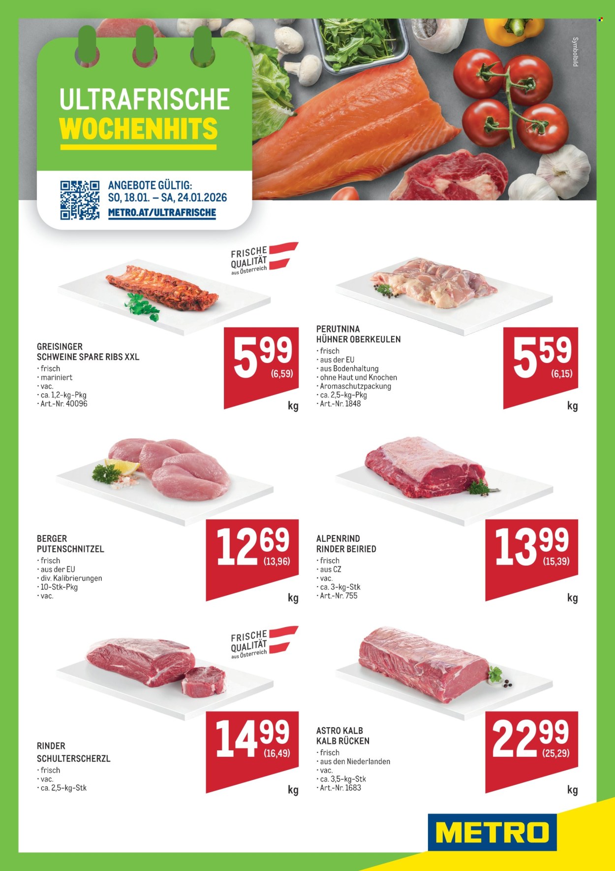 Angebote Metro - 18.1.2026 - 24.1.2026. Seite 1