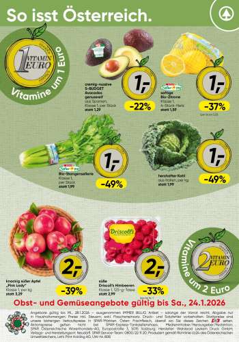 Angebote SPAR - 19.1.2026 - 24.1.2026.