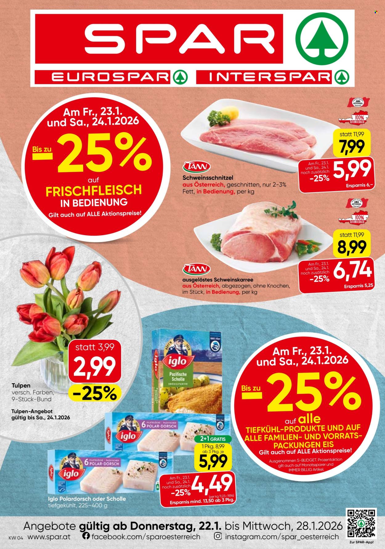 Angebote EUROSPAR - 22.1.2026 - 28.1.2026. Seite 1